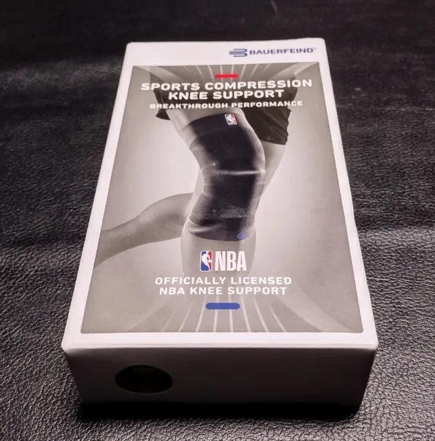New Open Box BAUERFEIND Sports Knee Support NBA - Size M Black