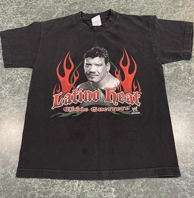Vintage Eddie Guerrero Latino Heat Viva La Raza Black T Shirt Youth