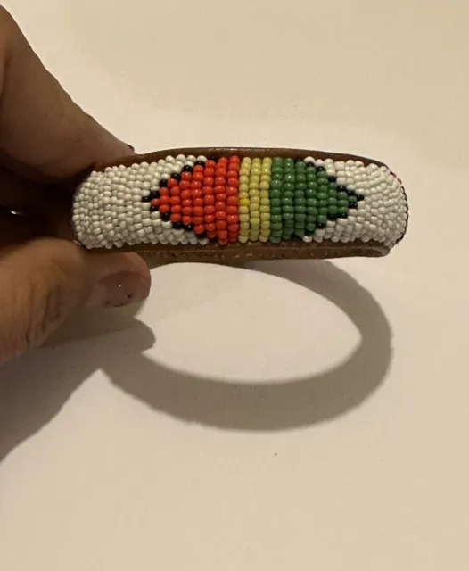 Seed Beaded Native American African Boho Ethnic Rasta Bangle Bracelet Handmade