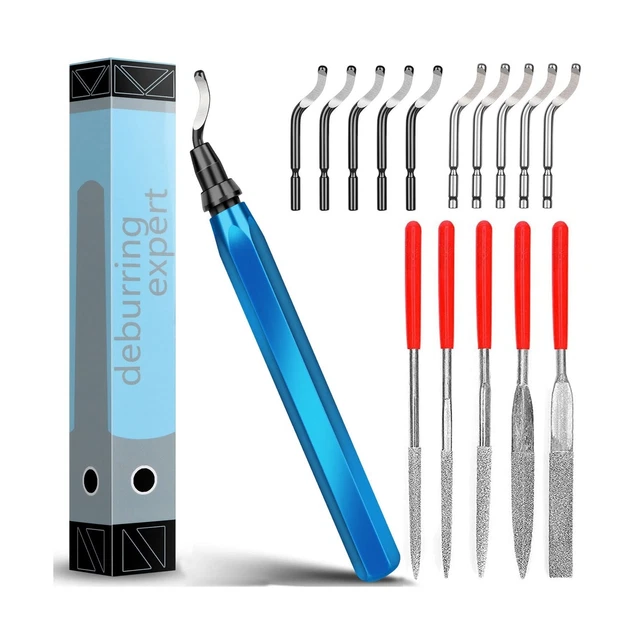 Nujzuir Deburring Tool Manual Deburring with 11 Replacement Blades and 5 Diam...