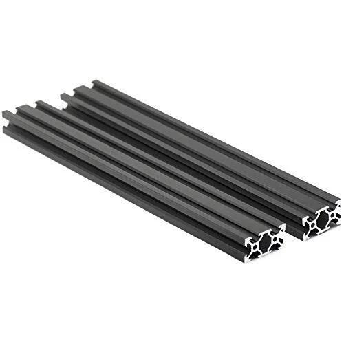 Iverntech 2pcs 700mm 2040V European Standard Anodized Black Aluminum Profile ...