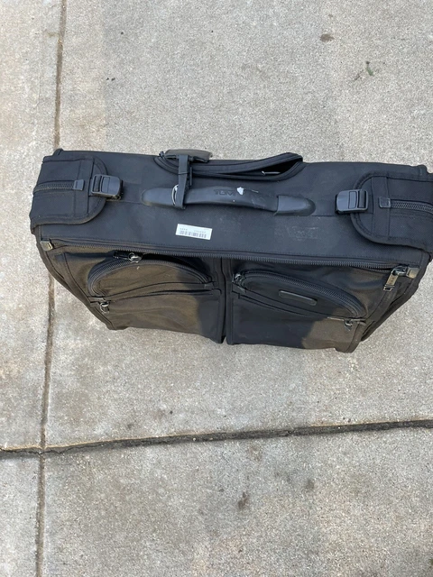 Preowned Tumi Alpha 2, Black 2 Wheeled Carry-On Rolling Garment Bag 22033DH $695 2