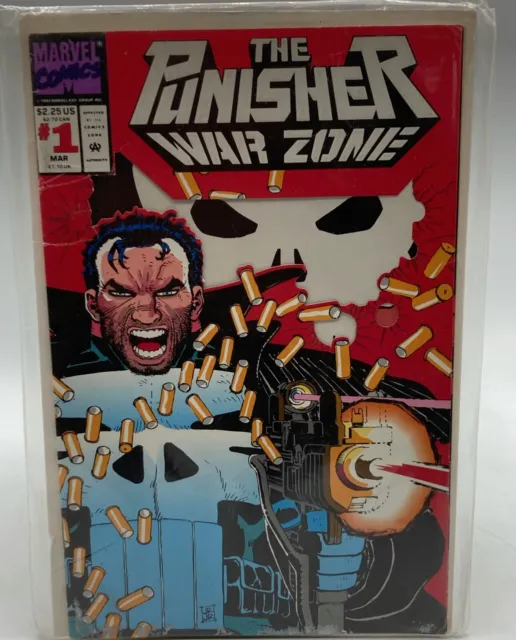 The Punisher: War Zone #1 Newsstand Die-Cut Cover (1992-1995) Marvel Comics
