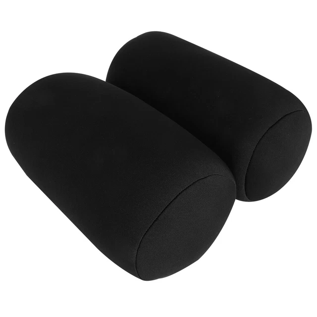 Almohada de cuello almohada cilíndrica almohada redonda cuello almohada rollo espuma negra