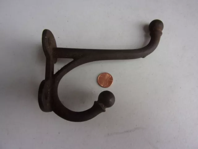 Large Antique Cast Iron Harness Hook, 5 1/2", Tack, Barn, Horse
