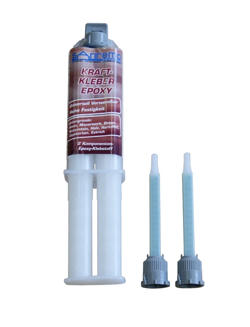 Sanremo Adhesivos de Energía Epoxy 25ml 4 Mischdüsen 15 Minutos Pegamento