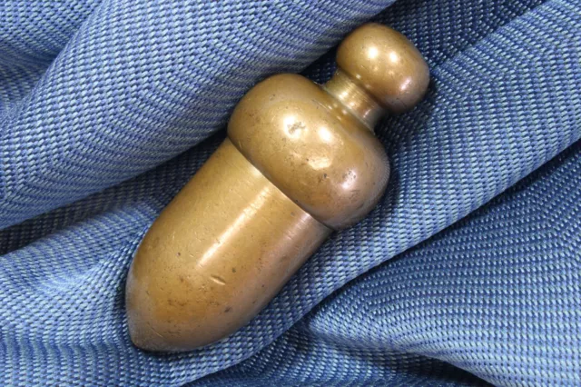 Plomada perico bronce. Bellota. S.XIX. Bronze Plumb bob. Acorn. 19 Th Century