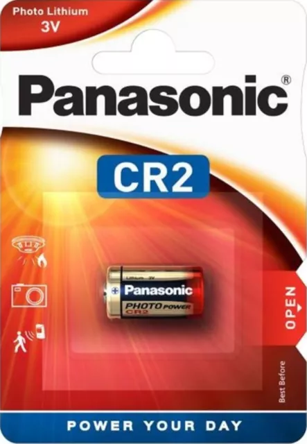 10x Panasonic Lithium Power Fotobatterie CR2 3V CR-2L