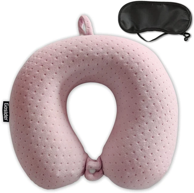 Memory Foam Travel Pillow, Comfortable Travel Neck Pillow U Shape, Support Neck