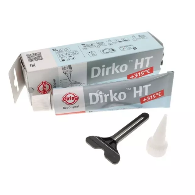 DIRKO DICHTMASSE ELRING grau bis 180° Grad 70ml Silikon