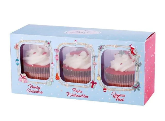 Badefee 3er Bade-Cupcakes Geschenkset | 3 x 100g | verschiedene Duftrichtungen