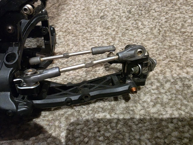 SCHUMACHER LD1 FRONT end with alloy steering rack, hub, c hubs, front ...