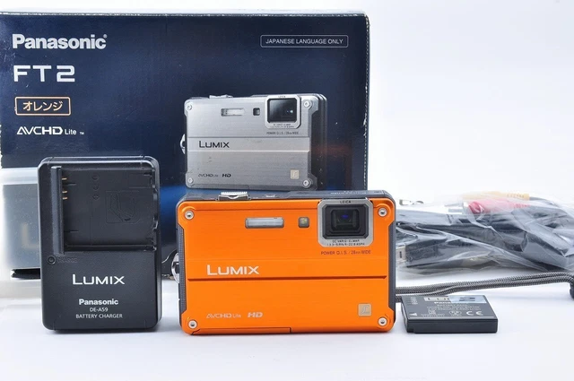 PANASONIC LUMIX DMC-FT1 Digital Camera Orange Waterproof Japan