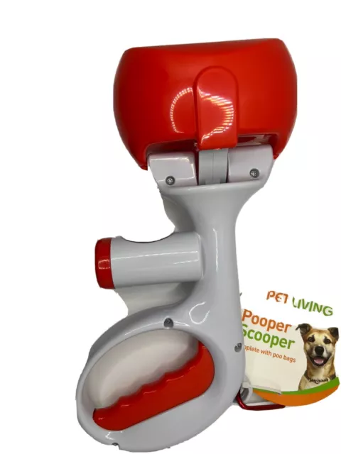 Red dog pooper scooper With Poo Bags - Poo Scoop