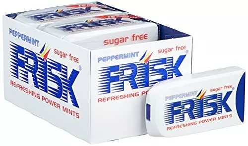 Frisk menta piperita caramella alla menta piperita senza zucchero senza glutine 12 x 5,7 g NUOVO MHD 2/25