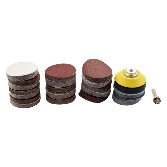 Kit di Dischi Abrasivi da 200 Pezzi, Carta Vetrata un Strappo da 50 Mm con  N9D8