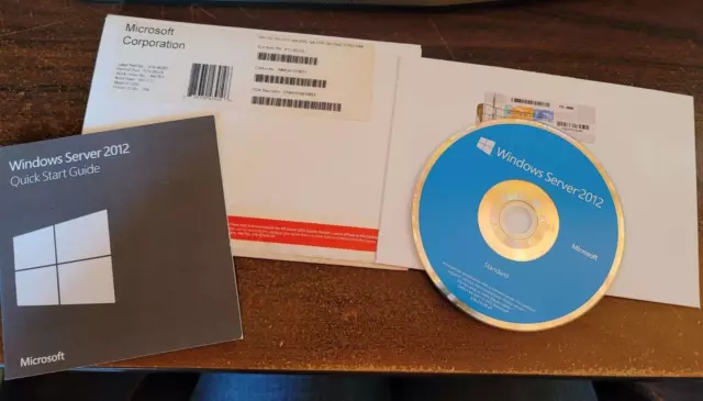 Microsoft Windows Server 2012 R2 Standard x64 DVD + PRODUCT LICENSE KEY MEDIA