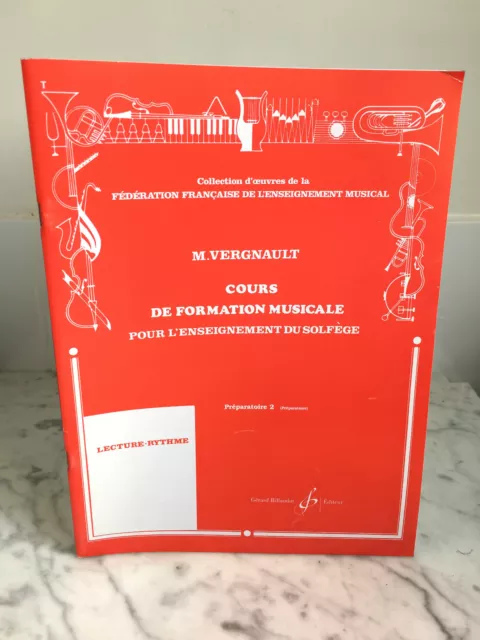 M.Vergnault cours de formation musicale  Gérard Billaudot 1983