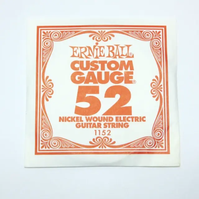 Corde Guitare Electrique Ou Acoustique 1152 Ernie Ball Custom Gauge 52 Usa