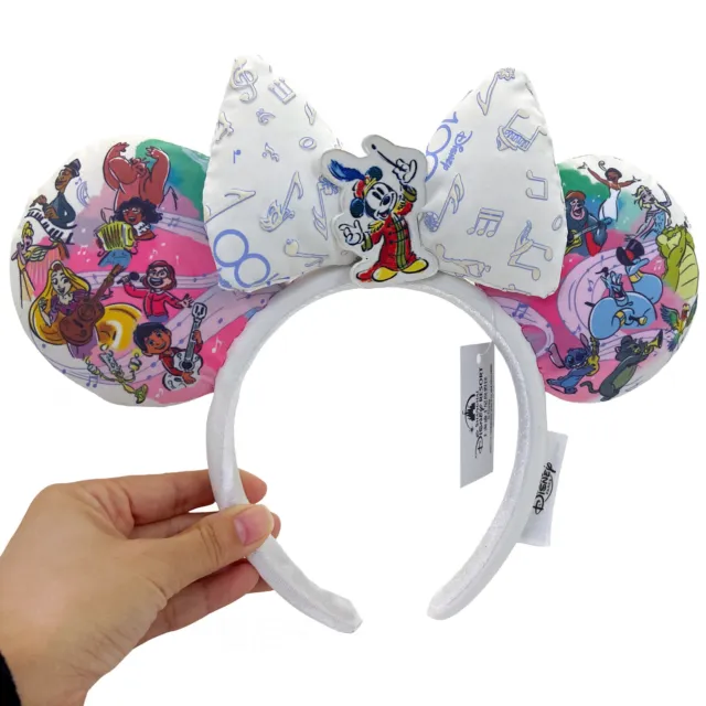 DisneyParks 100 Years Rare Mickey & Friends Ears Minnie Mouse Bow Headband Ears