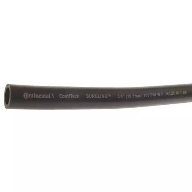 CONTINENTAL CWH075-25-G Garden Hose,3/4" ID x 25 ft.,Black 55AW96