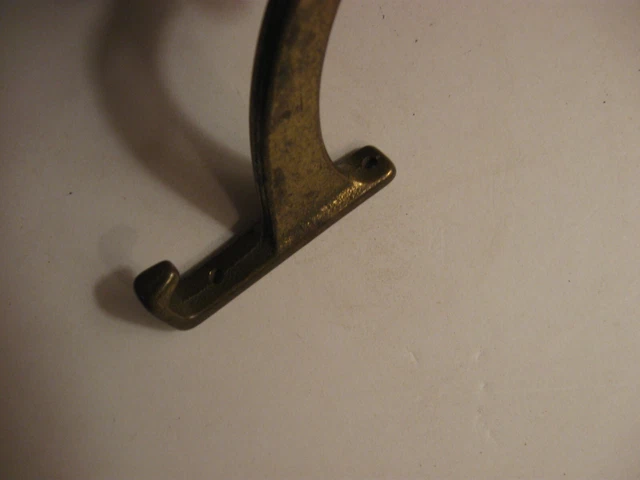 2 Coat Hooks Mission house bath robe old vintage clothes tree rustic iron 3