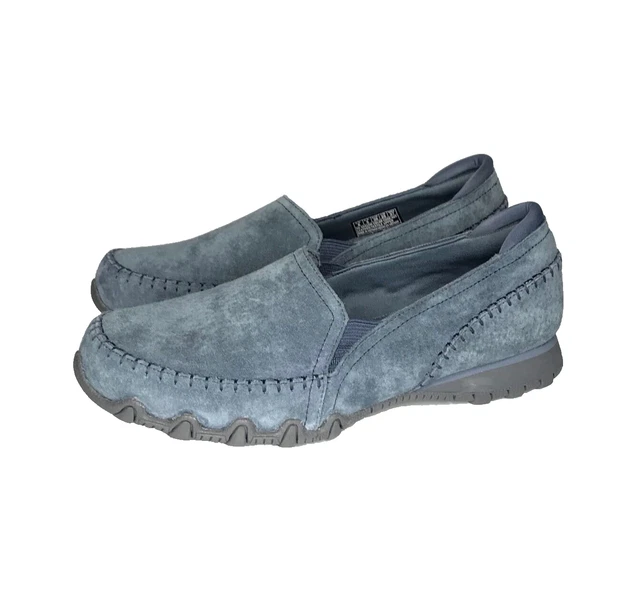 Skechers suede slip-on shoes - bikers- melbourne hotsell