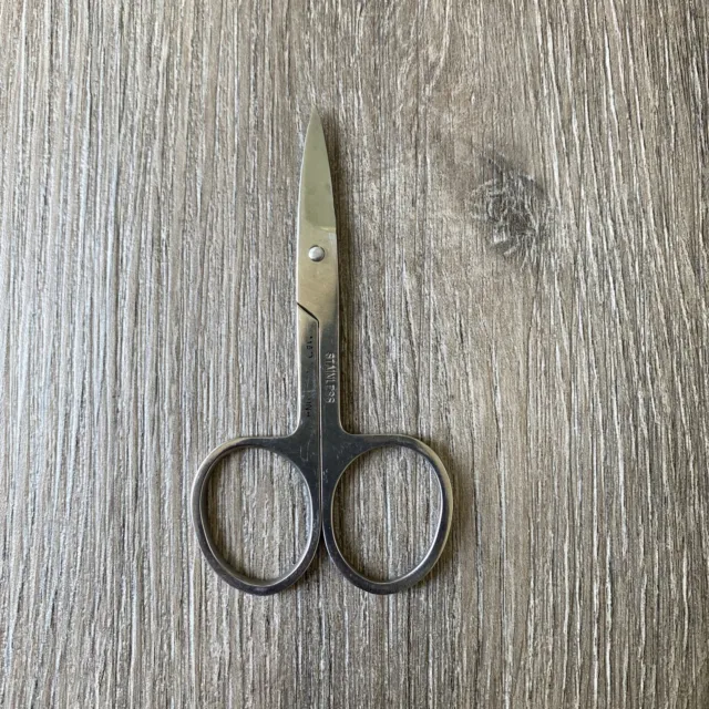 "Tijeras de coser de colección mini mango trozos de hilo antiguos 3,5"""