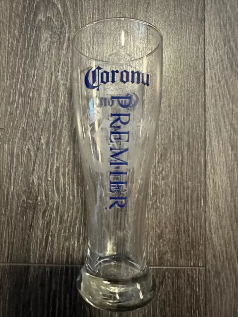 Corona Premier 16oz Pilsner Drinking Beer Glass 8.25”