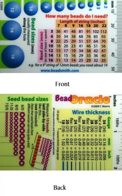 Tarjeta de referencia Bead Oracle Beader's 3