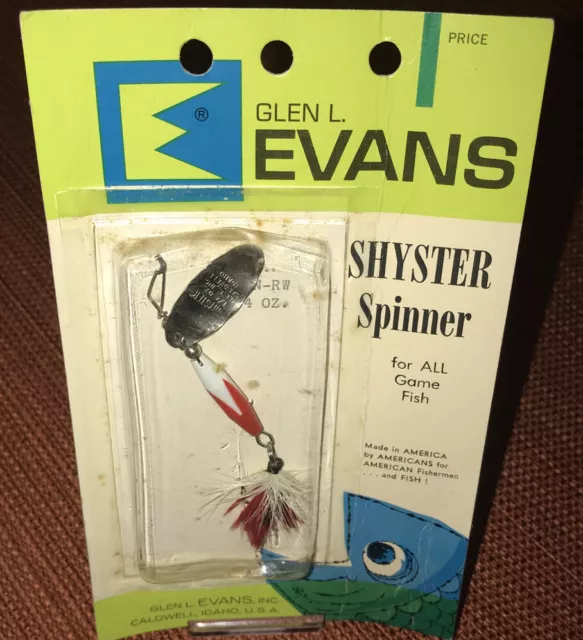 Vintage Glen L Evans Shyster Spinner Lure Lot (6) 1/4 oz