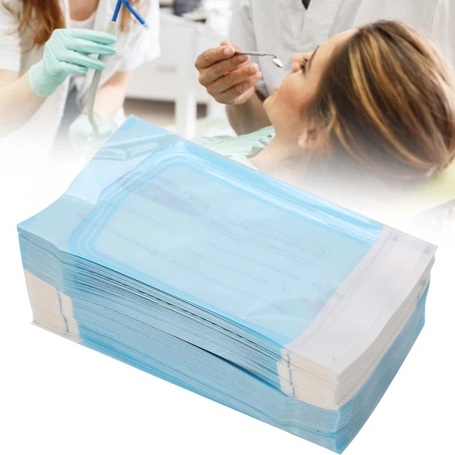 (83 X 160mm)200pcs/Box Self-Sealing Oral Sterilization Bag Disposable Sealed
