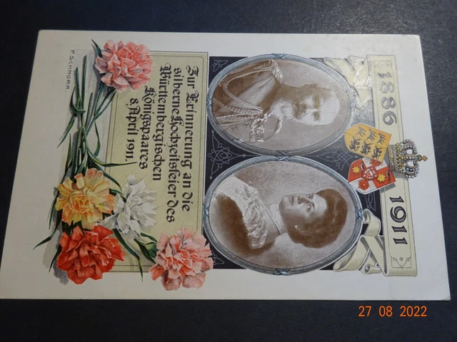 DR Ganzsache Privatganzsache PP27 C 105 - Blumentag - gelaufen 1911