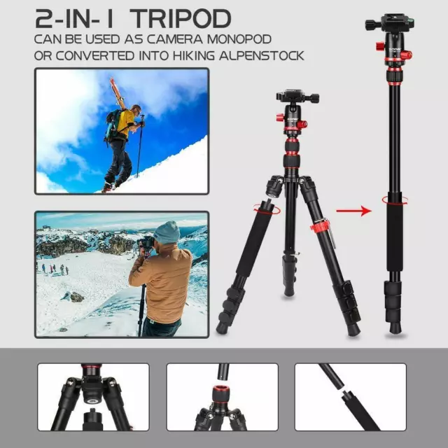 Monopod&Ball Head For DSLR Camera ZOMEI M5 Pro Portable Aluminium Tripod