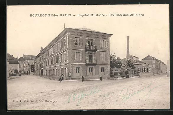 CPA Bourbonne-les-Bains, Hopital Militaire 1916