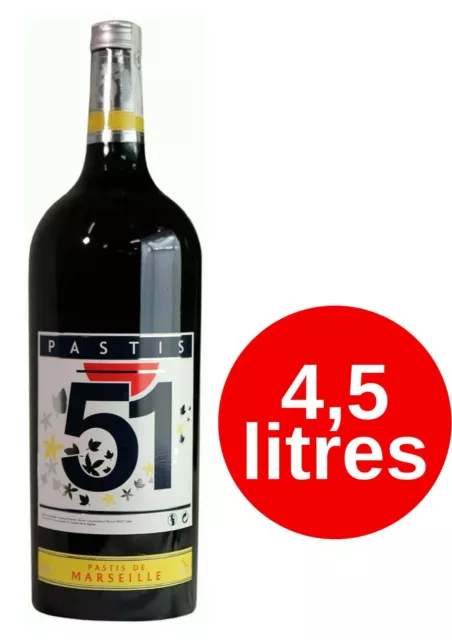 Ricard gallon 4.5 Litres 45% Pastis de Marseille - Nevejan