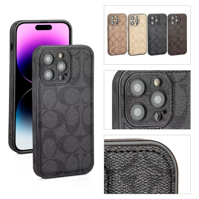 luxury fashion  PU Leather Cover Case for iPhone 15 Pro Max,Plus/14 Plus/13/12