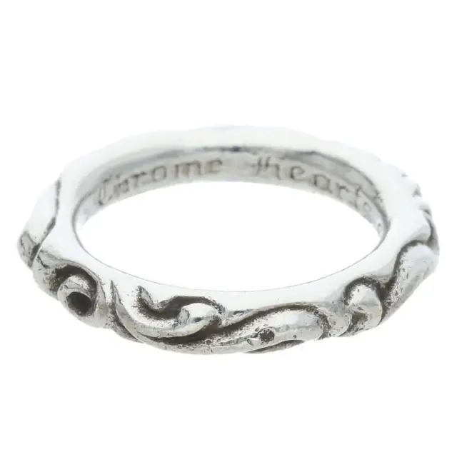 CHROME HEARTS Spacer 2001 NYC Ring 925 Silver Size 6.25 US,Weight 6.5 g.