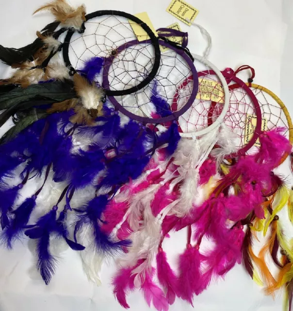 Dream catcher Traumfänger Feder Perle Auto Deko Wohnung INDIANER ESOTHERIK