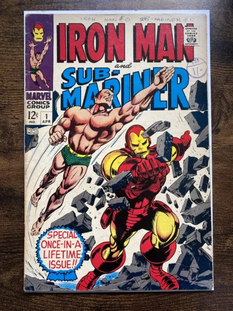Marvel Comics Iron Man And Sub Mariner #1 1967 VG