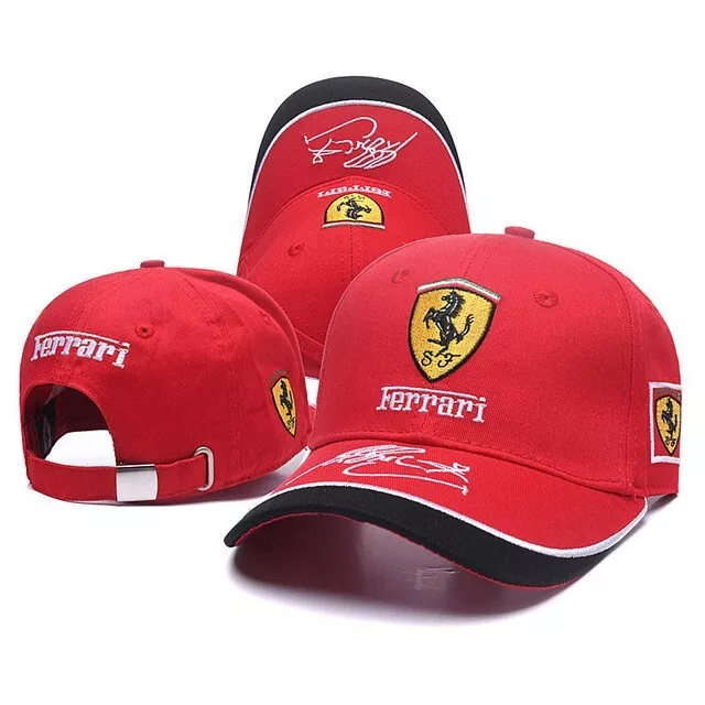Casquette de baseball en coton brodé pour hommes, sports de plein air  ROUGE
