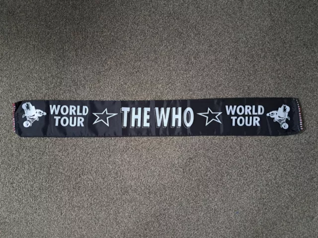 The Who world tour 80s scarf nice condition official product