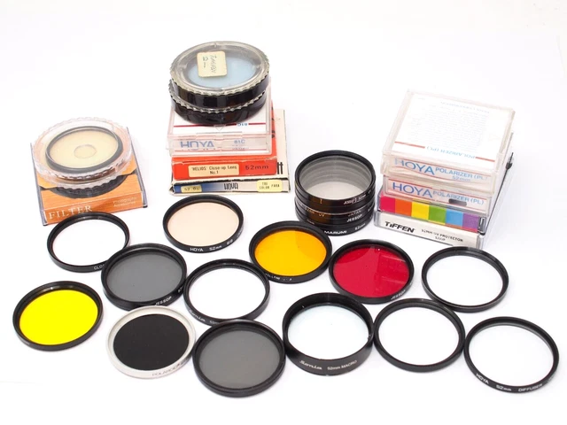 ZOMEI - Kit filtri a densità neutra graduata da 52 mm, colore grigio, blu, arancione, rosso, set di filtri
