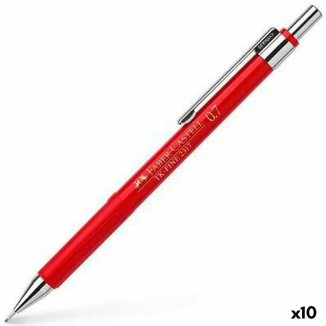 Druckbleistift Faber-Castell Tk-Fine 2317 Rot 0,7 mm [10 Stück]