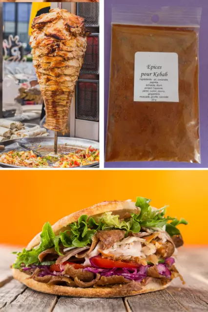 EPICES POUR KEBAB 25 g" mélange  fait maison composé de plus de 10 épices "