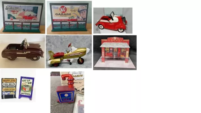 New In Box Lot of 7 Hallmark Kiddie Car Collectible DieCast MINT!