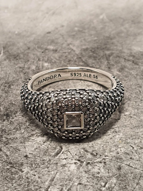 PANDORA COCKTAIL PAVE Ring Size 56 Used PicClick UK