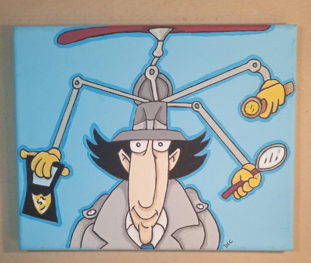 Figurine Inspecteur Gadget Bandai 1983 – Gyro Windup MOC, Made In Macao