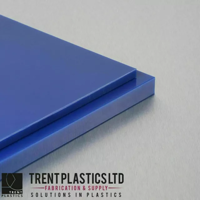 ACETAL Sheet BLUE Copolymer Delrin Plate POM C Engineering Plastics CUT TO SIZE