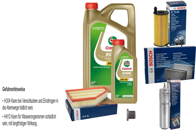 Aceite Sintetico Castrol Edge 5w30 Mas Filtro Mann W712/95 | Envío Gratis